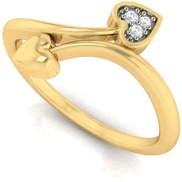avsar Avsar Real Gold Tanavi Ring AVR244YB 14kt Cubic Zirconia Yellow Gold ring image 4