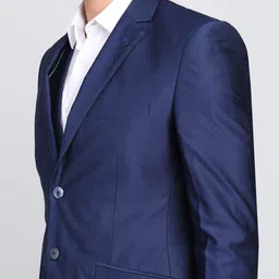 park avenue Men 3 Piece Suit Solid Suit image 5