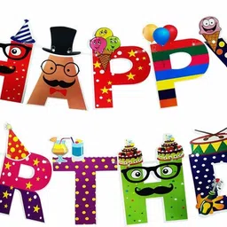 ang Happy Birthday Banner/birthday banner/birthday decoration Banner/Flag Banner/ Letter Banner (Multicolor) Banner-picture-21