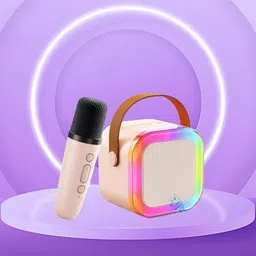 sickle Bluetooth Speaker with mic Karaoke, FM Radio, AUX, USB, SD, RGB Light EffectN43 5 W Bluetooth Speaker-image-75