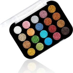 shryoan 20 Glitter Shades Eyeshadow Palette | Highly Pigmented & Shimmery Finish 24 g-picture-13