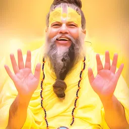 47.5 cm 32.5 Cm Eco Friendly Waterproof Shri Radha Premnand Maharaj Wall Self Adhesive Sticker-image-2