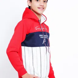 BAESD Boys Colourblocked Hooded Pullover Sweatshirt image 2