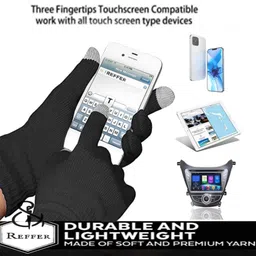 reffer Solid Winter Men Gloves image 2