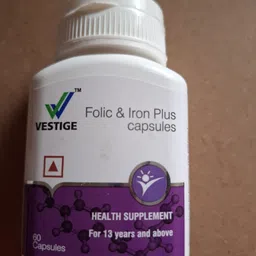 vestige folic iron pluas unflavored Capsules-picture-41