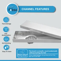 fossa Floor Stainless Steel Push Down Strainer image 4