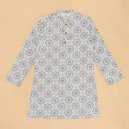 indus route by Pantaloons Boys Ethnic Motifs Printed Straight Kurta image 2