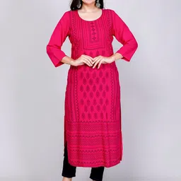 Jevi Prints Floral Printed Straight Kurta-picture-24