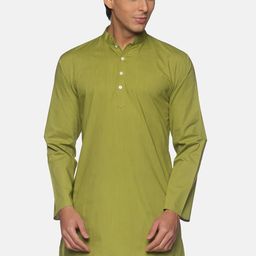 Sethukrishna Men Green Thread Work Kurta-picture-38