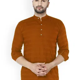 FUBAR Mandarin Collar Straight Kurta-picture-17