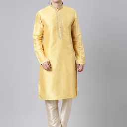 TheEthnic.Co Thread Work Mandarin Collar Kurta-picture-18