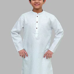 BAESD Boys Geometric Embroidered Thread Work Kurta-image-87