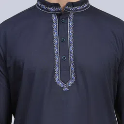 Moda Rapido Men Ethnic Motifs Embroidered Thread Work Kurta image 4