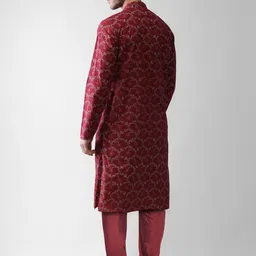 KISAH Men Ethnic Motifs Printed Straight Kurta image 2