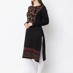 KEIKO Ethnic Motifs Woven Design Straight Kurta image 5