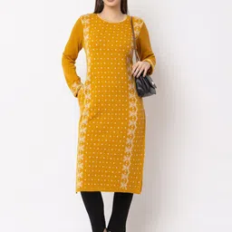 KEIKO Ethnic Motifs Woven Design Straight Kurta image 2