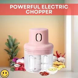 frony Electric Chopper, Rechargeable Chopper for Kitchen Vegetable & Onion GarlicC117 Electric Vegetable & Fruit Chopper-picture-17