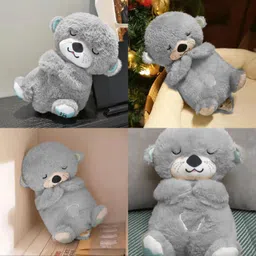 piru Cozy 01 Breathing Teddy Bear – Soft Plush Sleeping Toy for Comfort & Relaxation - 27 cm image 4