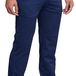 raymond Men Blue Polyester Trousers image 2