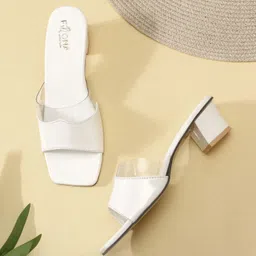 Women Transparent Upper Patent Leather Block Heel Sandal Heels Sandal-image-84