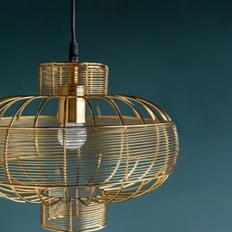 logam Zatec Fio Gold Mild Steel Hanging Light image 4