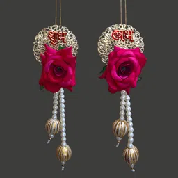 sohibe Rose with Pearls Shubh Labh festival wall Hanging image 4