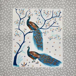 sarvoch 144 TC Cotton Double Jaipuri Prints Flat Bedsheet image 4