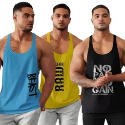 bab Pack of 3 Men Vest Men Vest-picture-11