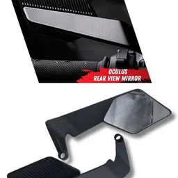 phantom Big Wings Rear View Mirror | Universal Fitting For All Bikes Rearview Radar Mirror image 1