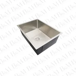 bowlsandmore 24" x 18" x 10" Handmade Kitchen sink | 304-Grade | Single Bowl Stainless Steel 24"x18"x10" Vessel Sink image 5