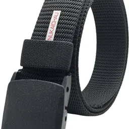 nukaichau Men Casual, Evening, Party Black Nylon Belt-picture-29
