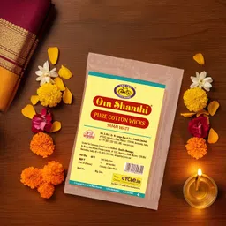 Pure Om Shanthi Cotton Wicks Samai Watt Long Bathi, 60N-image-17