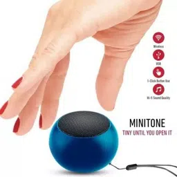 septech M3 PLUS WIRELESS SMALL BLUETOOTH SPEAKER WITH BIG SOUND METAL SHINE BODY L202 48 W Bluetooth Laptop/Desktop Speaker image 3