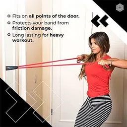 adonyx Stretch Resistance Band Sports Expander Elastic Pull Up With Door Anchor Fitness Accessory Kit Kit image 3