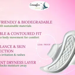 crampfree Premium XXL Sanitary Pads, Pack of 1 (40 units), 320mm for HEAVY FLOW days Sanitary Pad image 5