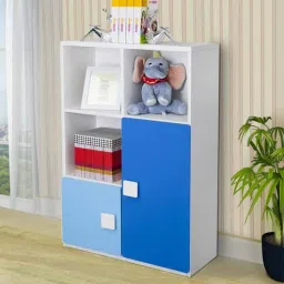 alex daisy Three Layer Bookcase in Blue & White Colour-picture-38