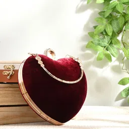 sangria Party Maroon Clutch-picture-13