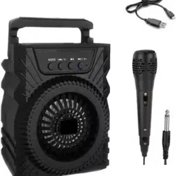 MECKWELL LZ-301(PORTABLE WIRELESS BLUETOOTH SPEAKER) Crystal Clear Sound With Karaoke Mic 20 W Bluetooth Party Speaker image 1