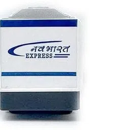 rjtoys Nav Bharat Blue Express Toy Train Pull Back Toy with Smooth Wheels image 3