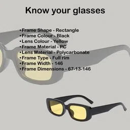 salty alpha UV Protection Rectangular Sunglasses (Free Size) image 4