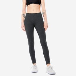 domyos Women's Trackpant For Gym Cotton Rich 100- Dark Grey Marl-picture-37