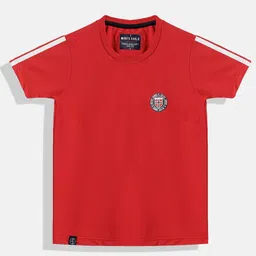 Monte Carlo Boys Red Solid T-shirt image 1