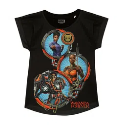 Marvel by Wear Your Mind Girls Graphic Print Top-picture-1