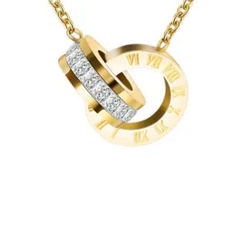 MYKI Gold-Plated Cubic Zirconia Studded Circular Pendant image 3