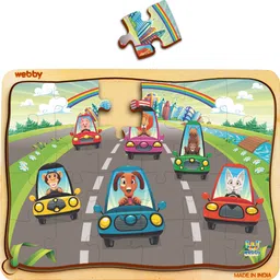 webby The Highway Wooden Jigsaw Puzzle, 24pcs image 3