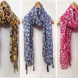 urgen Georgette Floral Print Multicolor Women Dupatta-picture-31
