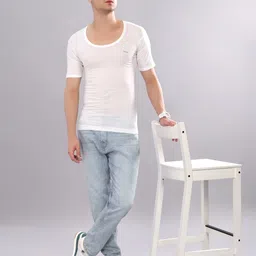 dollar bigboss Pack of 3 Fine RNS Combed Cotton Shrinkless Men Vest image 5