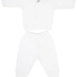 MeeMee Unisex Kids Cream-Coloured Pure Cotton Thermal Set-picture-22