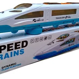 yogi High Speed Bullet Trains for Kids with 3D Flashing Lights & Funny Musical Sounds image 3