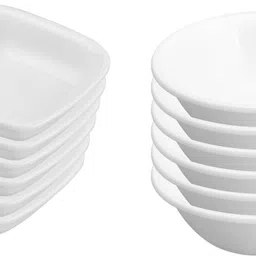 neena crockeries Plastic Sauce Bowl Mini Semi Square Sauce Bowl and Round Sauce Bowl-picture-16